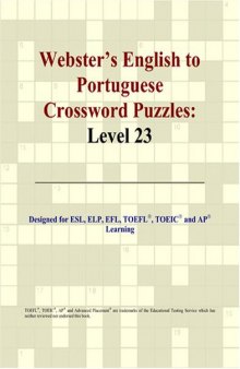 Webster's English to Portuguese Crossword Puzzles: Level 23