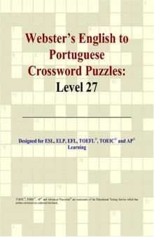 Webster's English to Portuguese Crossword Puzzles: Level 27