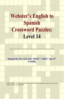 Webster's English to Spanish Crossword Puzzles: Level 14 