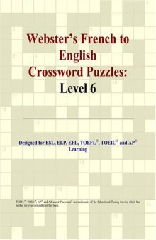 Webster's French to English Crossword Puzzles: Level 6