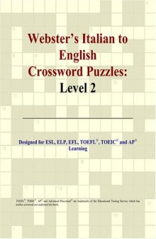 Webster's Italian to English Crossword Puzzles: Level 2