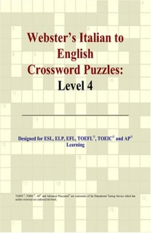 Webster's Italian to English Crossword Puzzles: Level 4