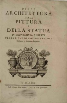 Della Architettura Della Pittura e Della Statua