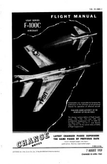 Flight Manual - USAF Model F-100C (Super Sabre) [T.O. 1F-100C-1]