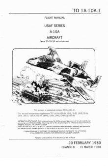 Flight Manual - USAF Series A-10A Aircraft [T.O. 1A-10A-1]