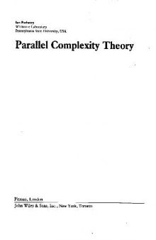 Pitman Publishing - Parallel Complexity Theory