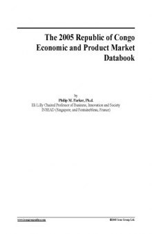 The 2005 Republic of Congo Economic and Product Market Databook