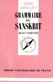 Grammaire du sanskrit