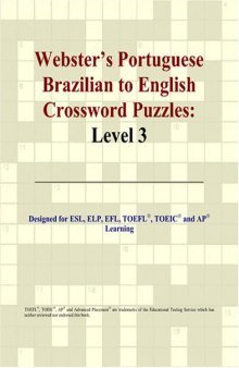 Webster's Portuguese Brazilian to English Crossword Puzzles: Level 3