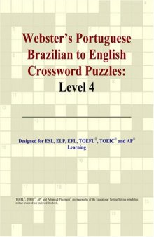 Webster's Portuguese Brazilian to English Crossword Puzzles: Level 4