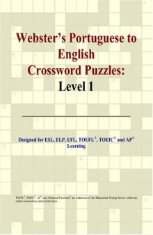 Webster's Portuguese to English Crossword Puzzles: Level 1
