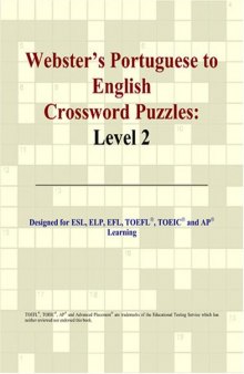 Webster's Portuguese to English Crossword Puzzles: Level 2