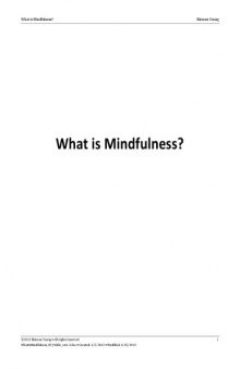 What is Mindfulness?: A Comprehensive Overview
