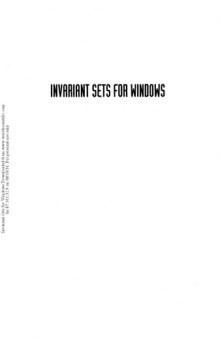 Invariant Sets for Windows