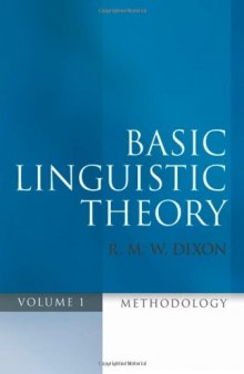 Basic Linguistic Theory, Volume 1: Methodology