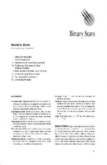 Encyclopedia of Physical Science and Technology - Stars and Stellar Systems