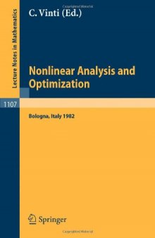 Nonlinear Analysis and Optimization