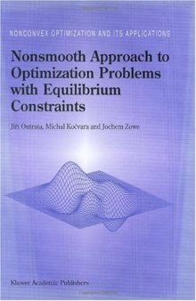 Nonsmooth approach to optimization problems with equilibrium