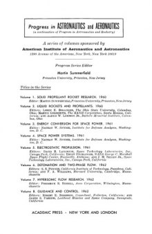 Heterogeneous combustion a selection of technical papers based mainly on the American Institute of Aeronautics and Astronautics Heterogeneous Combustion Conference held at Palm Beach, Florida, December 11-13, 1963