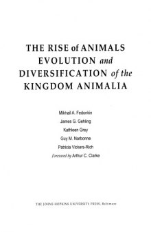 The rice of animals evolution and diversification of the kingdom animalia
