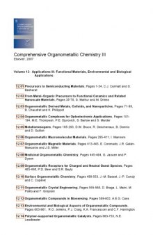 Applications III. Functional Materials, Environmental and Biological Applications