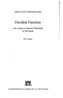 Univalent functions