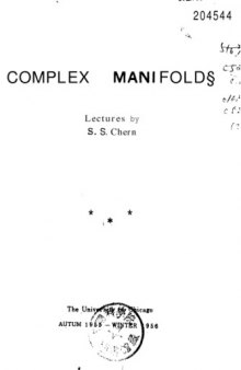 Complex Manifolds