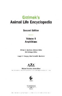 Grzimek's Encyclopedia  - Amphibians & Reptiles