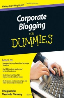 Corporate Blogging For Dummies