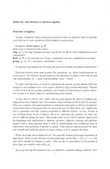 Abstract algebra [Lecture notes]