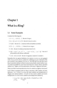 Ring theory