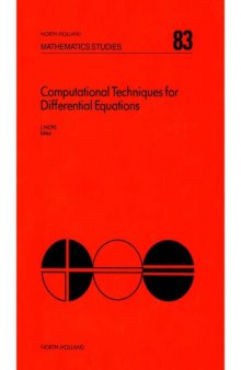 Computational Techniques for Differentail Equations