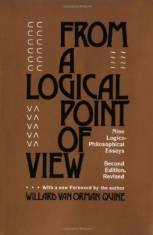 From a logical point of view: 9 logico-philosophical essays