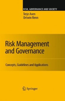 Risk Management and Governance: Concepts, Guidelines and Applications