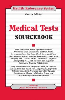 Medical Tests Sourcebook  