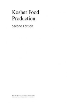 Kosher Food Production, Second Edition