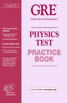 The GRE Physics Test practice book