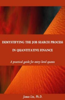 Demystifying The Job Search Process In Quantitative Finance: a practical guide for entry-level quants