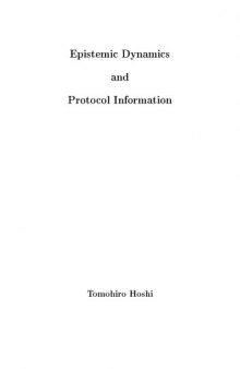 Epistemic Dynamics and Protocol Information [PhD Thesis]