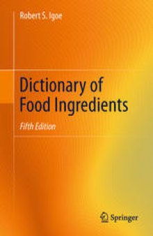 Dictionary of Food Ingredients