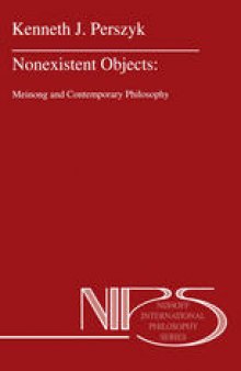 Nonexistent Objects: Meinong and Contemporary Philosophy