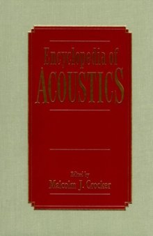 Encyclopedia of Acoustics, Volume Four