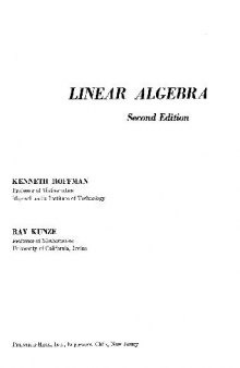 Linear Algebra, 6