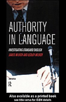 Authority in language : investigating standard English