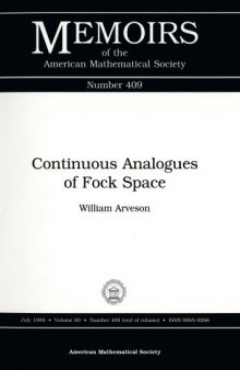 409 Continuous analogues of Fock space