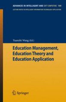 Education Management, Education Theory and Education Application