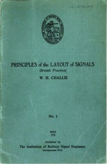 IRSE Green Book No.1 Principles of the Layout of Signals (British Practice) 1949 