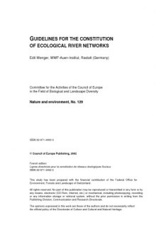 Guidelines for the Constitution of Ecological River Networks (Nature and Environment)
