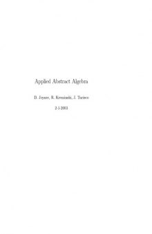 Applied abstract algebra