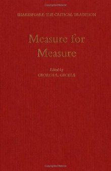 Measure for Measure (Shakespeare, the Critical Tradition)